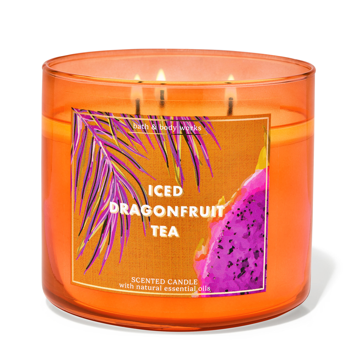 Iced Dragonfruit Tea by Bath &amp; Body Works 3-Wick Scented Candle - Perfume NZ is the leading wholesale distributor of brand name perfumes and fragrances in New Zealand.