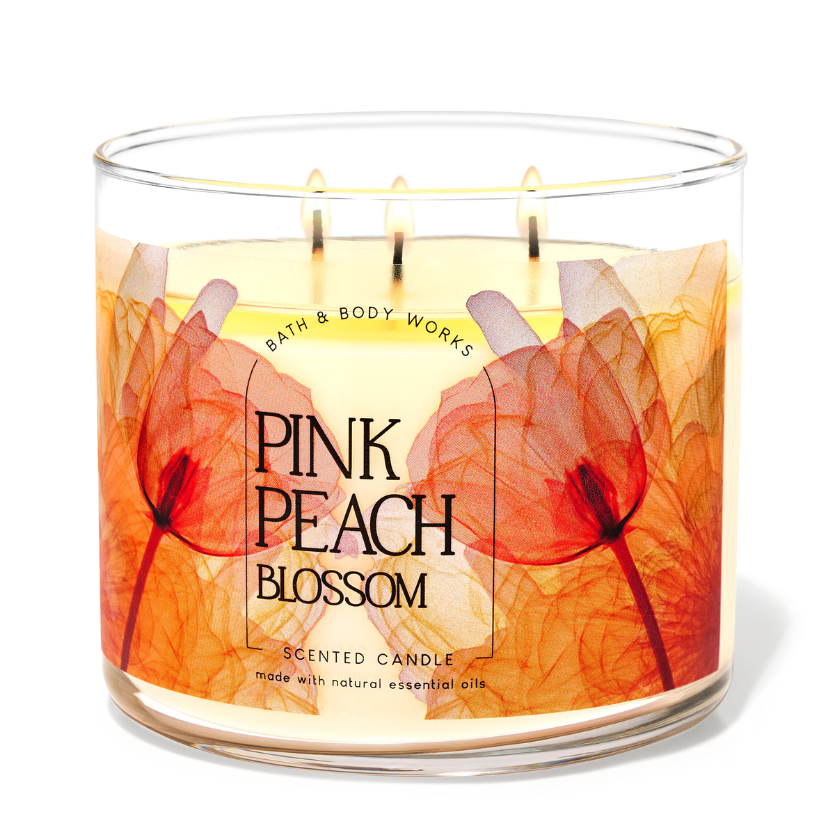 Pink Peach Blossom by Bath &amp; Body Works 3-Wick Scented Candle - Perfume NZ is the leading wholesale distributor of brand name perfumes and fragrances in New Zealand.
