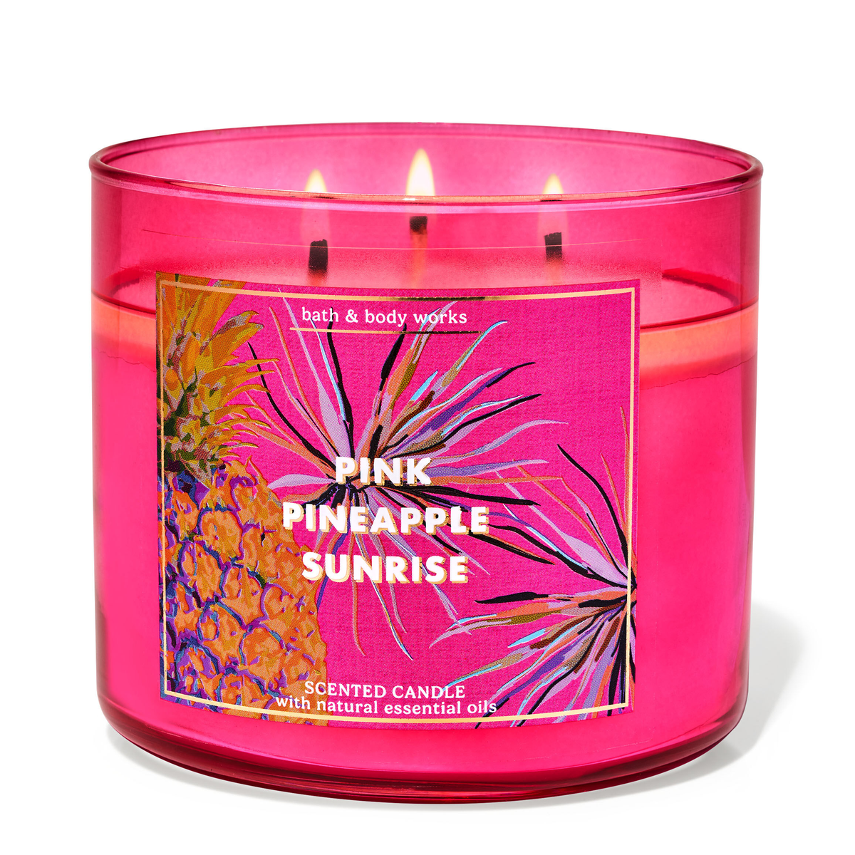Pink Pineapple Sunrise by Bath &amp; Body Works 3-Wick Scented Candle - Perfume NZ is the leading wholesale distributor of brand name perfumes and fragrances in New Zealand.