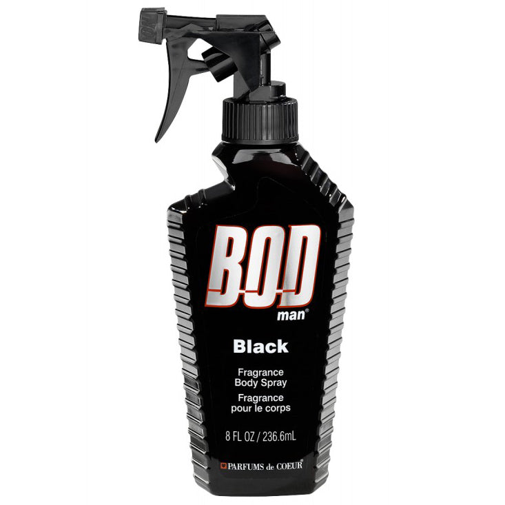 Bod Man Black 236ml Fragrance Body Spray - Perfume NZ is the leading wholesale distributor of brand name perfumes and fragrances in New Zealand.