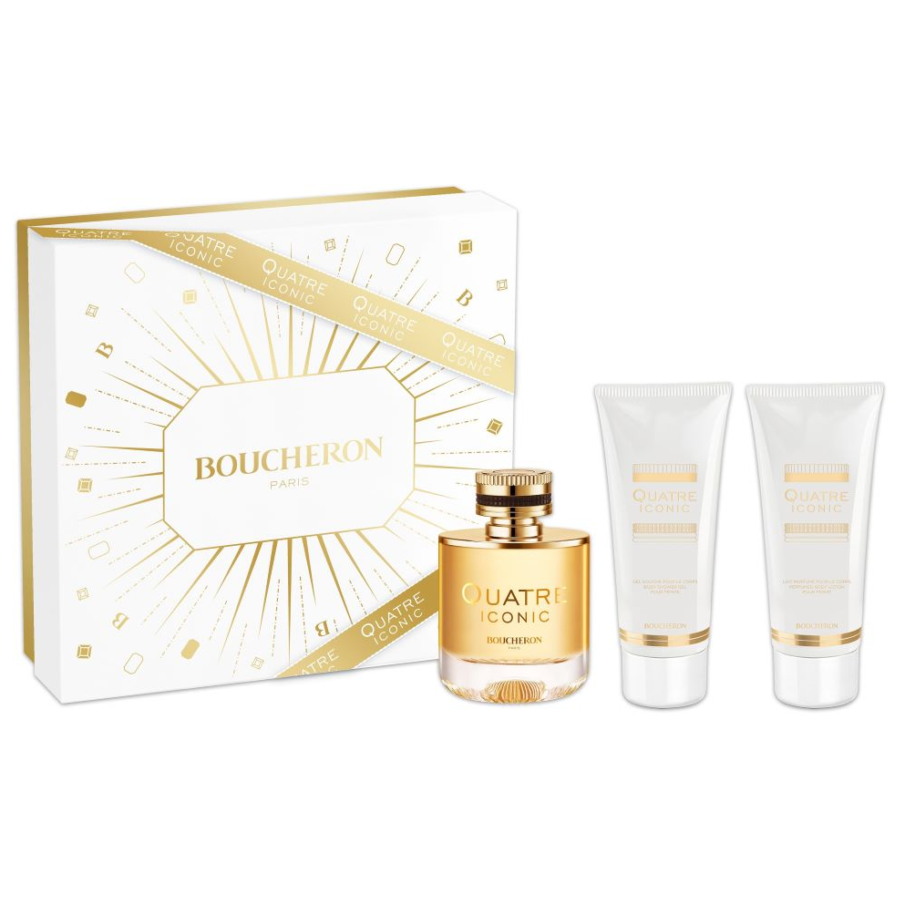 Quatre Iconic by Boucheron 100ml EDP 3 Piece Gift Set - Perfume NZ is the leading wholesale distributor of brand name perfumes and fragrances in New Zealand.