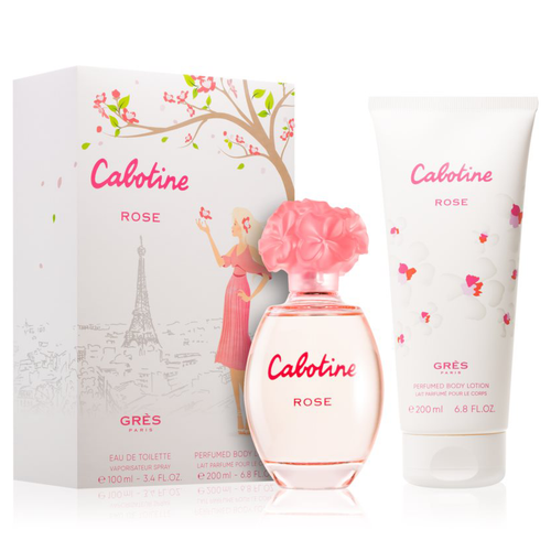 Cabotine Rose by Parfums Gres 100ml EDT 2 Piece Gift Set - Perfume NZ is the leading wholesale distributor of brand name perfumes and fragrances in New Zealand.