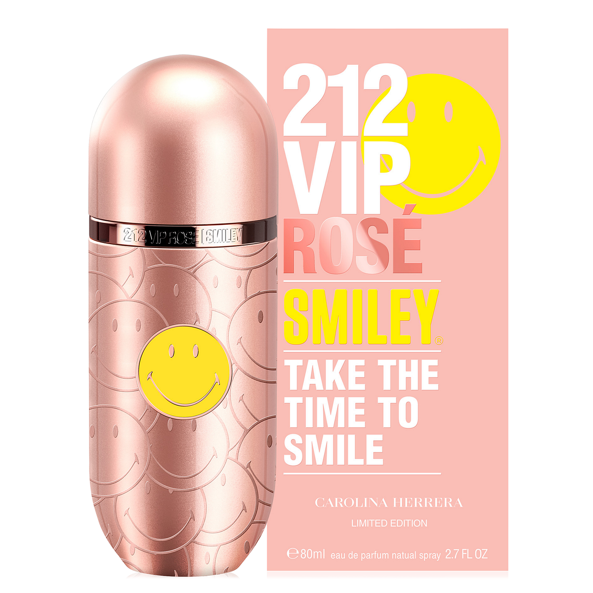 212 VIP Rose Smiley by Carolina Herrera 80ml EDP - Perfume NZ is the leading wholesale distributor of brand name perfumes and fragrances in New Zealand.