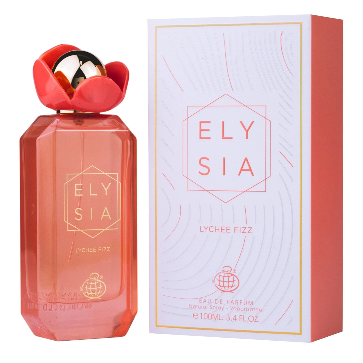 Elysia Lychee Fizz by Fragrance World 100ml EDP - Perfume NZ is the leading wholesale distributor of brand name perfumes and fragrances in New Zealand.