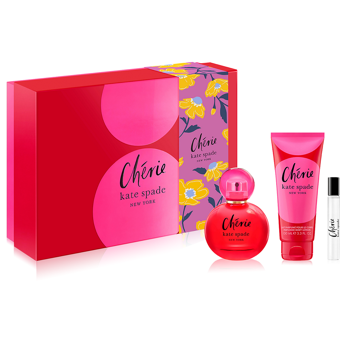 Cherie by Kate Spade 100ml EDP 3 Piece Gift Set - Perfume NZ is the leading wholesale distributor of brand name perfumes and fragrances in New Zealand.