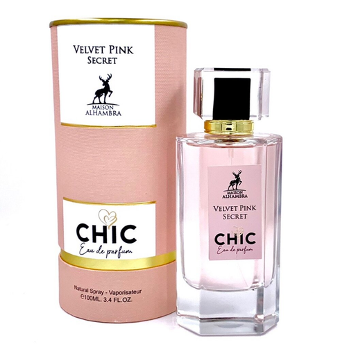 Chic Velvet Pink Secret by Alhambra 100ml EDP - Perfume NZ is the leading wholesale distributor of brand name perfumes and fragrances in New Zealand.