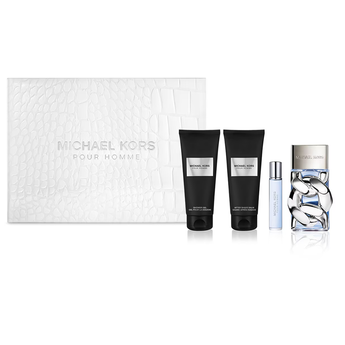 Michael Kors Pour Homme 100ml EDP 4 Piece Gift Set - Perfume NZ is the leading wholesale distributor of brand name perfumes and fragrances in New Zealand.