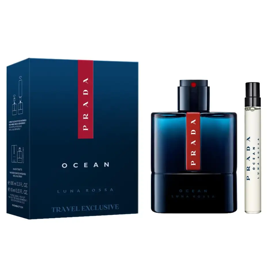 Luna Rossa Ocean by Prada 100ml EDT 2 Piece Gift Set - Perfume NZ is the leading wholesale distributor of brand name perfumes and fragrances in New Zealand.