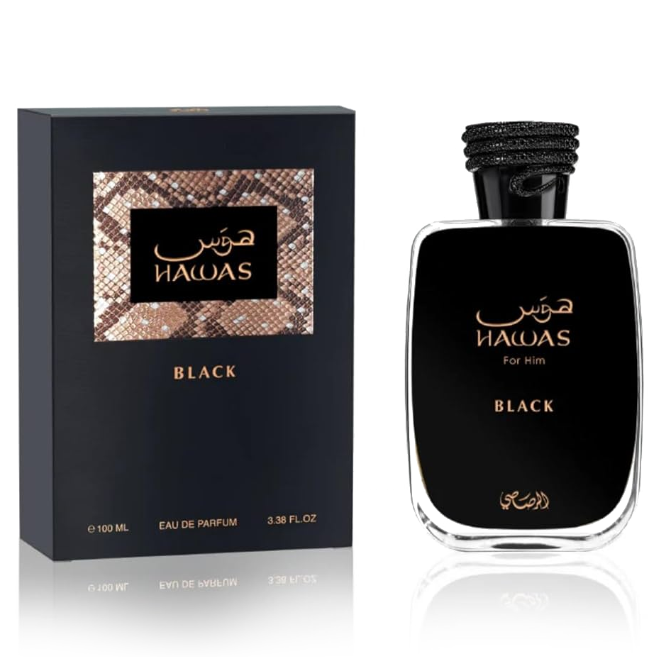 Hawas Black by Rasasi 100ml EDP for Men - Perfume NZ is the leading wholesale distributor of brand name perfumes and fragrances in New Zealand.