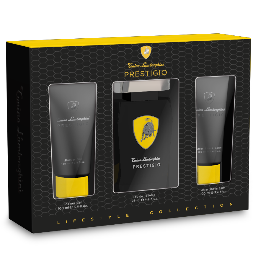 Prestigio by Tonino Lamborghini 125ml EDT 3 Piece Gift Set - Perfume NZ is the leading wholesale distributor of brand name perfumes and fragrances in New Zealand.